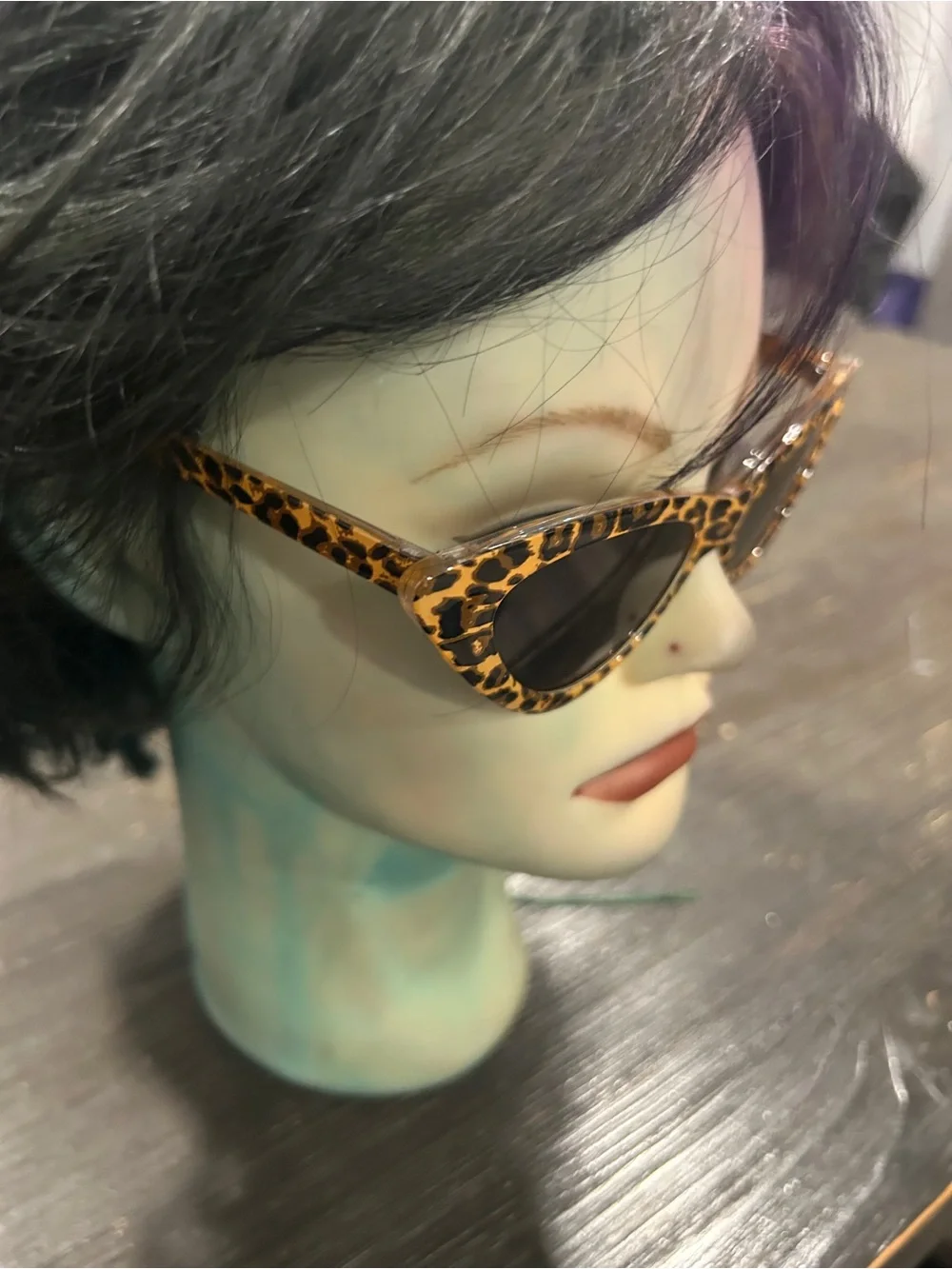 Leopard Print Cat Eye Sunglasses - Women Accessories